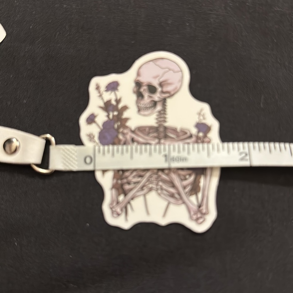 Floral skull stickers/decals. - Picture 4 of 6